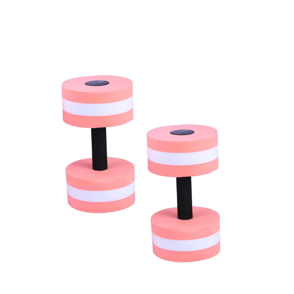 2pcs Water Dumbbells for Pool Brand Dumbbell Absorber Aerobics Swimming Belts Swimming Dumbbells Pool Dumbbell Inflatable Water Resistance Kettlebell Pool Water Barbells Pink