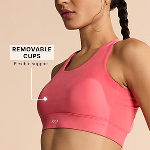 Image of Kica Crostini Full Coverage Sports Bra - High-Impact Support & Quick-Dry KICASKN Fabric