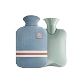 ONQendDv Hot Water Bag,hot Pack, Winter Hot Water Bottle for Bed Large Warm Water Bottle with Cover Water-Filling Hot Water Bag for Hot and Cold Compress(Blue,2000 ml)