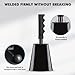 UPELLA 10 Inch Cowbell with Handle, Noise Maker Cow Bell, Steel Cheering Bell for Sports Events Graduations Party Chimes, Percussion Musical Instrument (Black 1 PC)