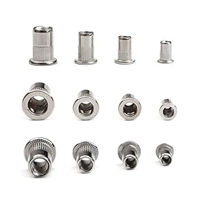 Qzlnontk Edelstahl Blindmuttern-Set 200-teilig