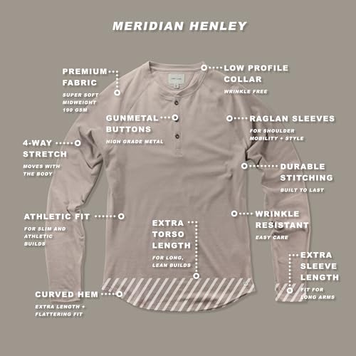 Lanky Llama (New) Meridian Henley | Raglan Sleeve | for Tall Slim Men3