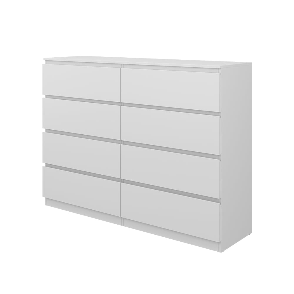 Vicco Cassettiera Calisto, Bianco, 39 x 101.5 cm