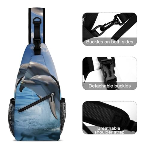 Mochila tipo sling deportiva para hiking y uso casual miniatura 3