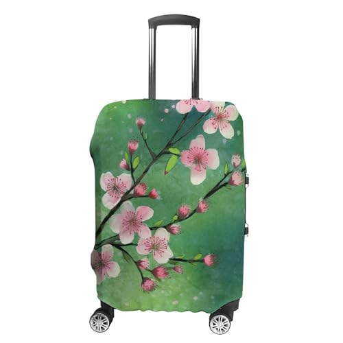 Luggage Cover Elastic Suitcase Cover Anti-Scratch Suitcase Covers Travel Peach Floral Pattern Luggage Covers Luggages Protector for Travel Adult Luggages Decorative 18-32 Inch