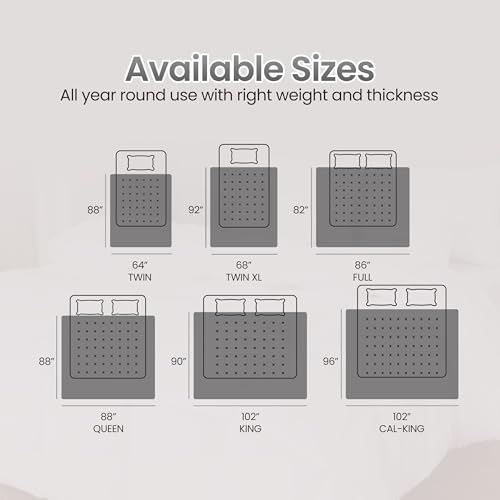 Image of Utopia Bedding Comforter Duvet Insert, Quilted Comforter with Corner Tabs, Box Stitched Down Alternative Comforters Queen Size (Grey, Pack of 4)