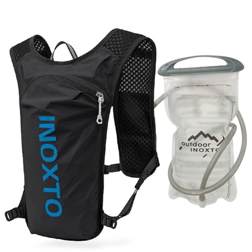 Lixada Chaleco de hidratación para correr de 5 l, transpirable, mochila deportiva con bolsa de agua de 1,5 L
