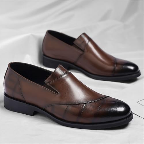 Men's Large Size Business Casual Slip On Loafers Stylish Formal Dress Shoes Easy Wear Comfortable Leather Shoes Trendy Footwear3