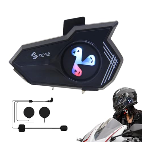 Auriculares de moto genéricos con asistente de voz y cancelación de ruido en negro 7