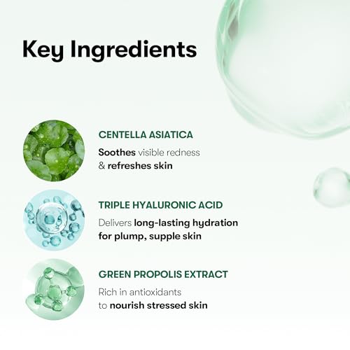 Image of VT COSMETICS CICA Daily Soothing Mask, 30 Sheet Face Masks for Sensitive Skin, Centella Asiatica & Triple Hyaluronic Acid, Hydrating Korean Sheet Mask for Redness, Dryness & Skin Barrier Care