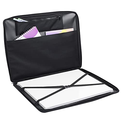 Jjring Art Portfolio Case, Wire Framed Nylon Portfolio Tote, Art Storage Bag In 23 Inches By 17 Inches, Great Art Carrying Bag For Artworks, Posters, Drawings, Prints(Black) #TOP5