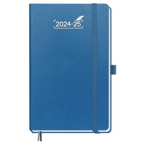 BEZEND Planner 2024-2025, 5" x 8" Weekly Notebook Academic Calender-120 GSM Thick Paper-12 Months (July 24 - June 25) Daily Weekly and Monthly with Tabs, Inner Pocket, Hard Cover [Night Blue] -  dongguanchuangmeizhizhipinyouxiangongsi, NEW-AP203C01NH-25-NB