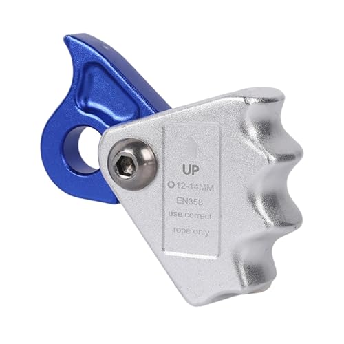 Image of Rope Grab Climbing Ascender for Aerial Work Rocking Climbing Gear Rappelling Blue