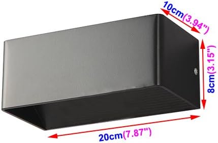 10W Pure White LED Indoor Wall Mounted Decorative Light Fixture Up/Down Lamp White