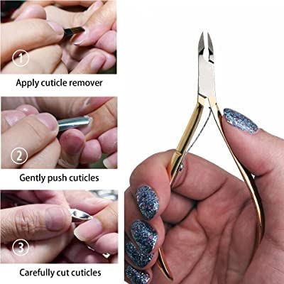 BOLT BEE Cuticle Cutter Nail Art Cuticle Nipper (Gold) - Image 2