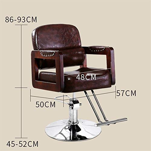 Hair Cutting Salon Chair Barber Chair in Beauty Personal Care Barber Chair Hydraulic Hair Salon Styling Barber Chair for Cheap Classic Salon Styling Beauty Equipment (Color : B) (A) - Image 3
