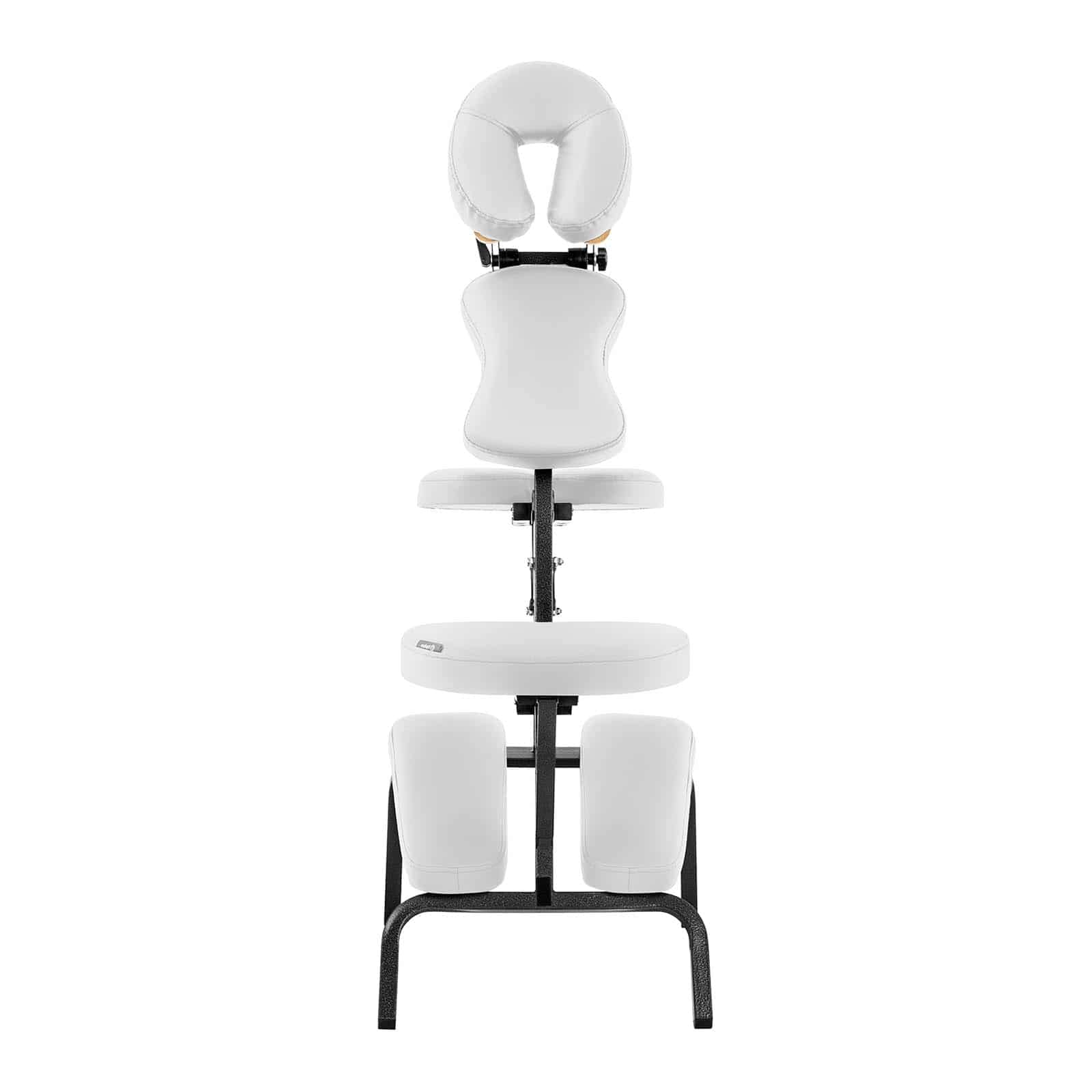 physa Silla De Masaje Plegable Sillón De Cosmética MONTPELLIER WHITE (Estructura de acero, Tapicería en PVC, Hasta 160 kg, Blanco)