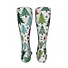 BoomDragon Girls Woman's Fashion Merry Christmas Tree Cushion Crew Socks for Training, Basketball, Skiing, Arch Support Knee High No Show Socks