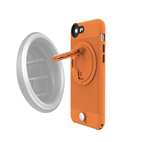 Ztylus Z-Clip Vent Mount (Orange) Lite Smartphone Case For Apple Iphone 6 / 6S - Rotatable Kickstand/Non Magnetic Ac Clip/Full Body Protection #TOP20