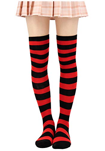 Dazcos striped stockings over knee thigh high socks anime preppy …