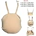 BIMEI Fake Pregnancy Belly Sponge Belly Film Props TV Series Props Spoof Costume Cosplay Lightweight (Small, Beige)