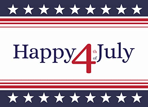 Ceo Cards - July 4Th Greeting Cards (Stars & Stripes), 5X7 Inches, 25 Cards & 26 Red Envelopes (Jf1804) #TOP1