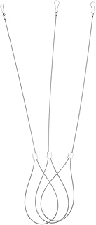 DOITOOL 3pcs Adjustable Latch Cord Metal Cable Metal Fence Stainless Steel Cable Gate Opener Stainless Steel Gate Adjustable Gate Cable Pulls Latch Cable Pull Gate Latch Cable Pull Metal