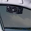Solar Powered Car Window Exhaust Fan | 3 Fan Car Solar Power Air Vent Radiator | Car Air Purifier For Vehicle Ventilation (black)