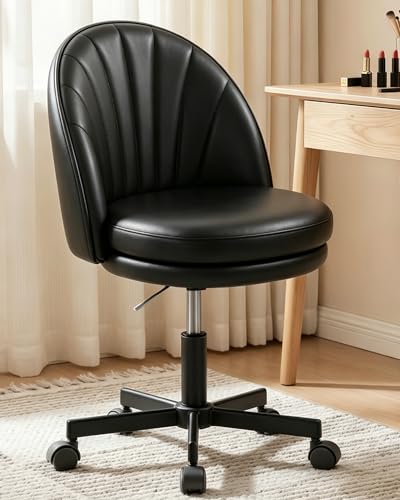 GTPOFFICE Adjustable Vanity Chair with Back