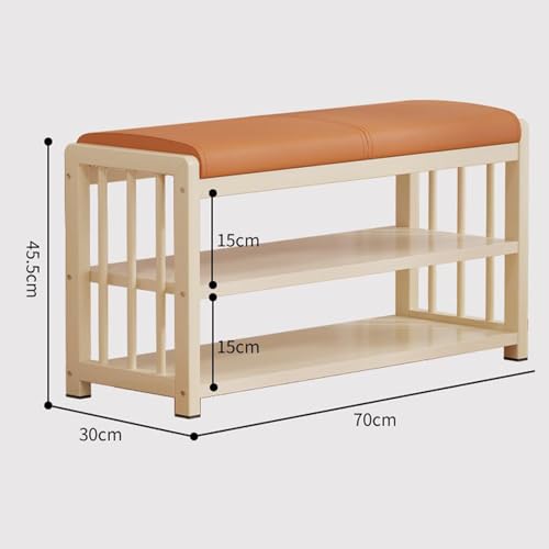 Banc de rangement en PU gris élégant et structure métal rigide