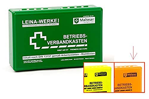 LEINAWERKE 20002 BetriebsVerbandkäste Klein DIN 13157 ohne Wandhalterung orange 10 Stk.