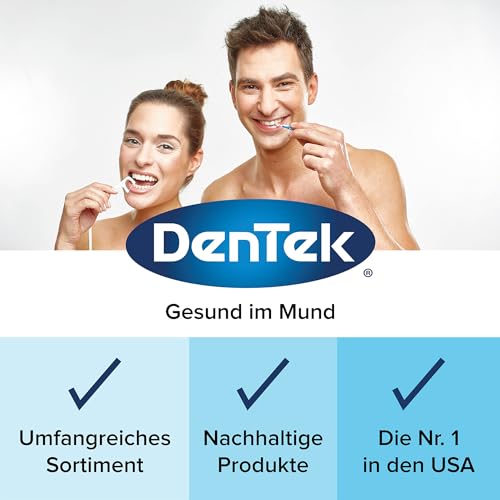1 x 30 Stk. Dentek Comfort Clean Zahnseide Sticks, speziell für Backenzähne - Zahnreinigung der hinteren Zahnzwischenräume - Minzgeschmack - Fluorid - Zahnstocher , 30 Stück (1er Pack) – Bild 6