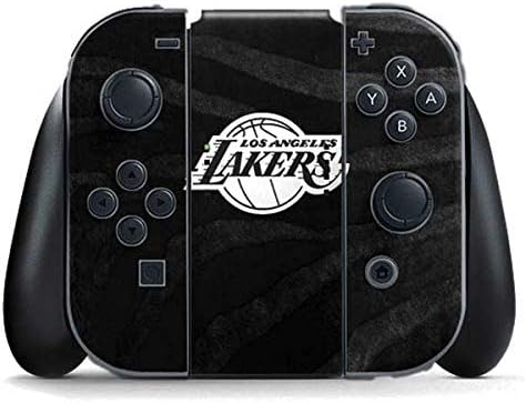 Skinit Decal Gaming Skin Compatible with Nintendo Switch (2017-2021) Joy-Con Controller - Officially Licensed NBA Los Angeles Lakers Canvas Design