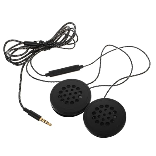 KONTONTY Motorcycle Accessory 3.5mm Headphones Sound System Easy Volume Microphone