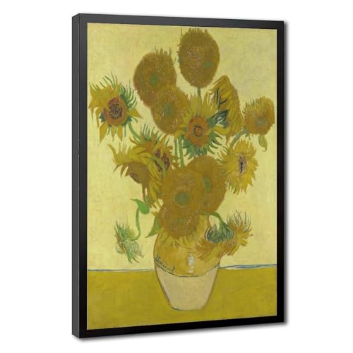 Tournesols Vincent Van Gogh pour habiller un mur vide avec une grande toile encadrée prêt à poser