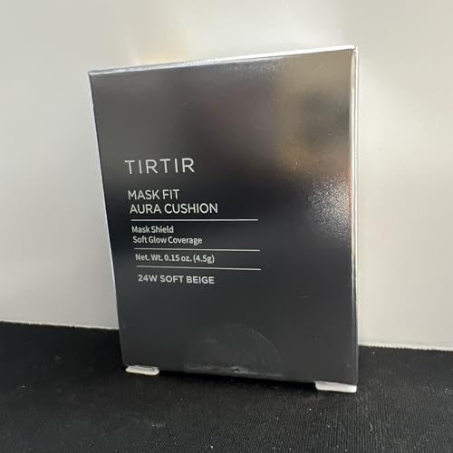 Image of TIRTIR Mask Fit Aura Cushion Foundation, Full coverage, Skin fit, Satin Glow Finish, Korean Cushion Foundation #24W SOFT BEIGE| 4.5g