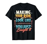 Auto Detailer Vehículo Detallista Auto Detallado Camiseta