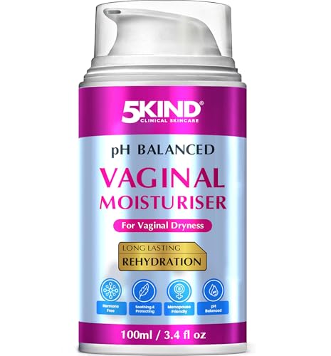 5Kind Vaginal Moisturiser for Vaginal Dryness 100ml - PH Balance for Women - Menopause Friendly, Hormone Free Vagina Dry Cream - Long Lasting Rehydration Vulva Balm Cream