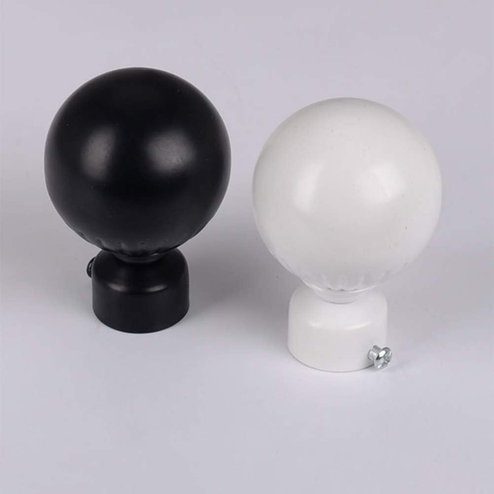 finials for curtain rods, 2 Pcs Office Decoration Headpiece Curtain Rod end Curtain Rod Gold Decor Black Curtains finials for Curtain rods end Cap Drapery Rod finials Square knob Window Head Cap