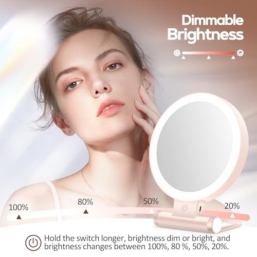 Espejo de Maquillaje con Luz Aumento 30X Redondo miniatura 4