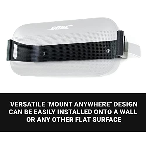 Spartan Mounts Bluetooth Speaker Wall Mount - For Bose Soundlink Flex Bluetooth Speaker, Low Profile, Home, Office, Garage, Dorm, Patio, Auto, Rv, Boat, Mount Anywhere Design #TOP3