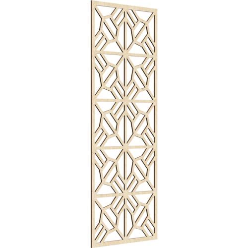 Image of 23 3 /8 inchW x 59 3 /8 inchH x 1 /4 inchT Auburn Decorative Fretwork Wood Wall Panels, Birch