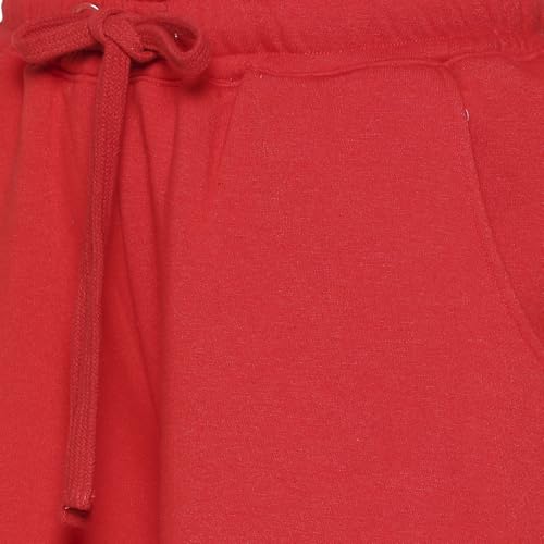 Image of Being Human Red Wide Leg Fit Women's Track Pants Clothing