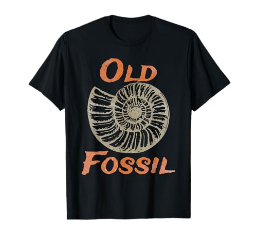 Old Fossil pun - Cheeky age joke - Ammonite marine