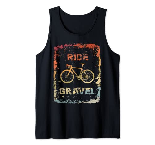 Grava bicicleta carretera paseo grava ciclocross vintage retro Camiseta sin Mangas