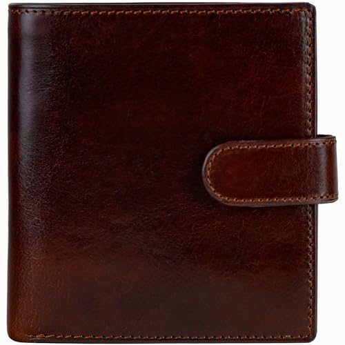 Time Resistance Men's Leather Wallet - Minimalist Wallet Design with