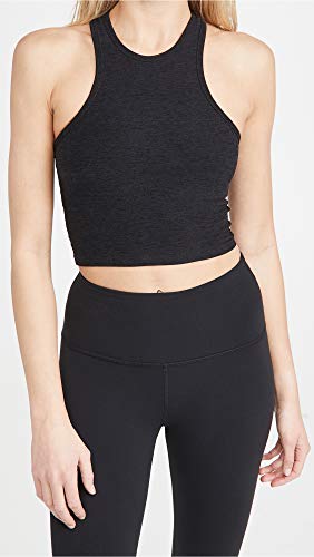 Beyond Yoga Women's Spacedye Studio Cropped Tank, Darkest Night, L #TOP1
