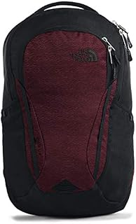 The North Face Women's Vault Backpack, Deep Garnet Red Light Splinter Heather/TNF Black