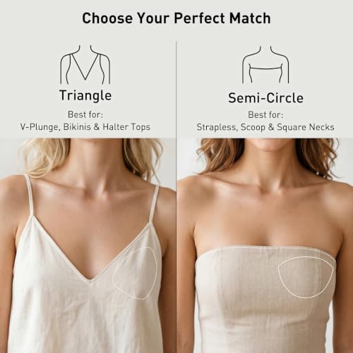 Image of Nipple Covers for Women 4 Pairs Sticky Silicone Reusable Pasties No Show