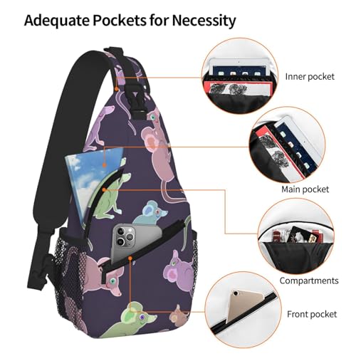 Mochila de pecho cómoda para viajes y senderismo unisex 5